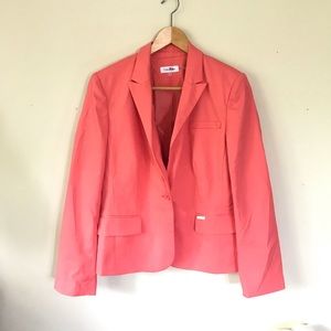 Calvin Klein Pink Career Blazer Jacket